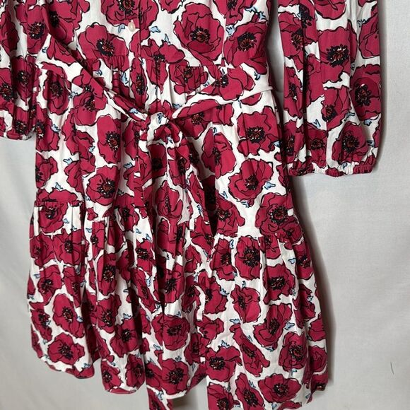 Kate Spade Poppy Toss Belted Shirtdress. Size Small. - Picture 6 of 13